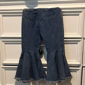 Flared Denim Pants